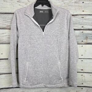 BKE Gray Quarter Zip Pullover M